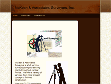 Tablet Screenshot of mckeansurvey.com